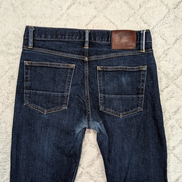 Gustin Jeans Mens 32 Blue Indigo Selvedge Slim Raw Cotton California - Picture 10 of 11